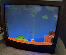 CRT TV Emerson 19 Retro Gaming Television EWT 1931 W/ RF Modulator G003