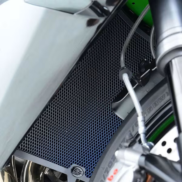 R&G Racing Titanium Motorcycle Radiator Guard - Aprilia 660 Tuono