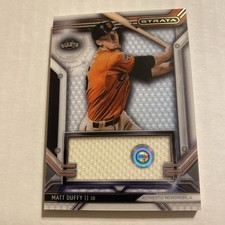 MATT DUFFY 2016 Topps Strata Clearly Authentic Relics #CARMD Jumbo Relic