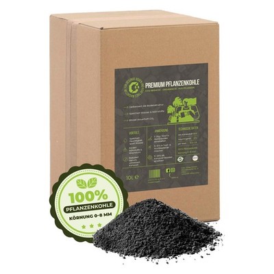 Premium Pflanzenkohle für Bodenverbesserung | Terra Preta | Made in Germany  10L