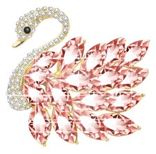 Fashion Cute Elegant Swan Brooch Pin for Women Austrian Crystals Sparkle Anim...