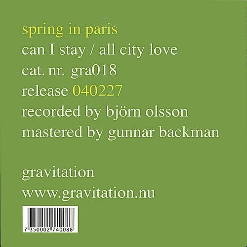 Весной в Париже я могу остаться/All City Love (CD)