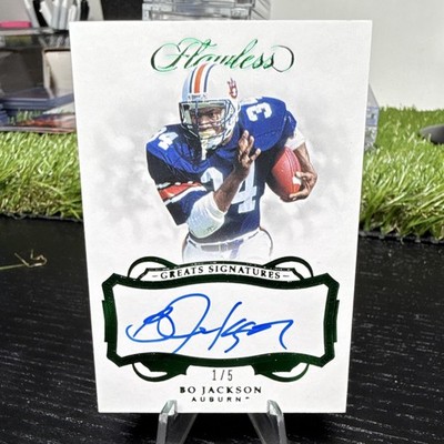 Panini 2019 Flawless Collegiate Bo Jackson Greats Signatures Auto 1/5 #4