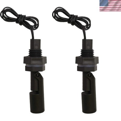 2-Pc Side Mounted Float Switch Set -  Water Level Sensor for Aquariums