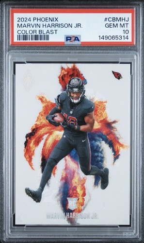 Marvin Harrison Jr. #CB-MHJ 2024 Panini Phoenix Color Blast card