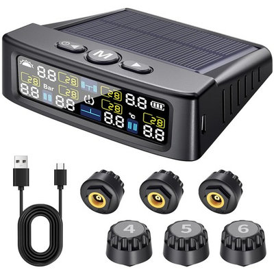 #ad RV Tire Pressure Monitoring System TPMS Tire Pressure Monitor with 6 Sensors... $34.99