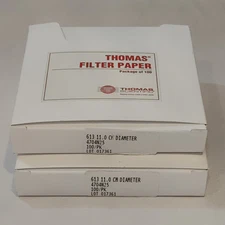 Lot of 2 Packs of 100 Thomas 4704N25 Filter Paper 11.0 cm