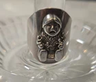 Signed Carol Felley Vintage Sterling Silver Story Teller Ring Size 9