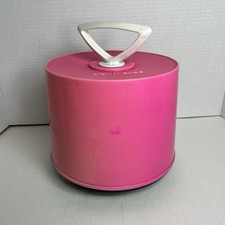 Vintage 1970s Pink DISK GO CASE 45-RPM Record Holder Carrier Case Supronics