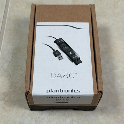 Plantronics DA80 USB Audio Processor Unisex OS Black Inline QD Adapter