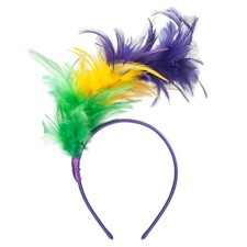 Feather Headband Fascinator for Women Halloween Christmas Cocktail Tea Party ...