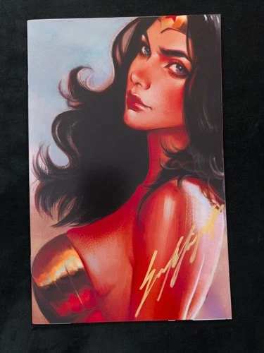 WONDER WOMAN VIRGIN SIGNED SOZOMAIKA ARTBOOK EXCLUSIVE COA 1