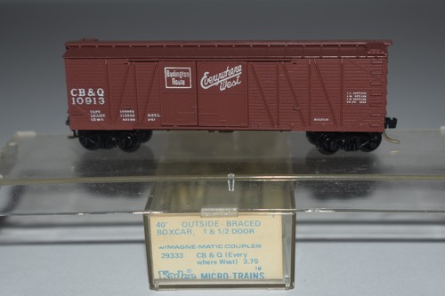 Carro de carga escala N Kadee 29060 Burlington 40' 1 y 1/2 puertas 10913 C52645 | Zustand: Used