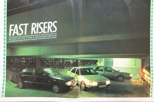 Original CAR 1986 extracted mag article: LANCIA THEMA vs SAAB 9000 vs RENAULT 25