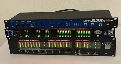 Lot of 3 MOTU Audio Interface Rack: 828 FireWire, 1224, & 896 - Made In USA