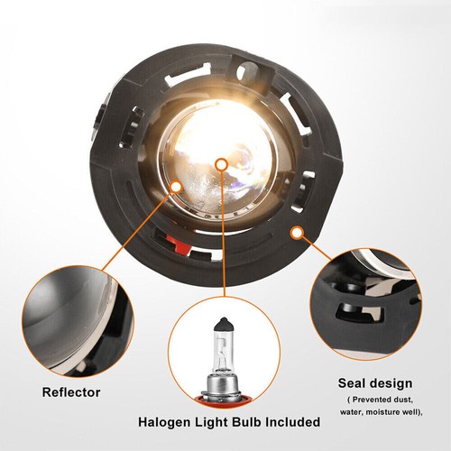 For Jeep Compass 2011-2016 Clear Lens Pair Bumper Fog Lights Lamps Replacement - Picture 2 of 14