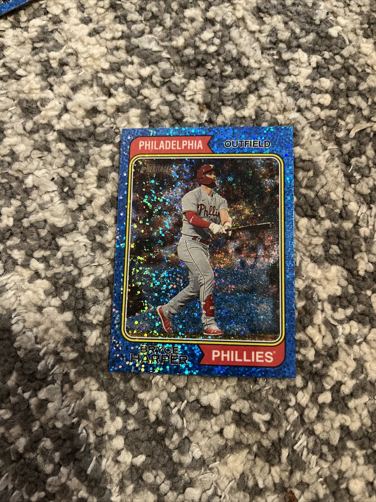 2023 Topps Heritage Bryce Harper Chrome BLUE SPARKLE eBay