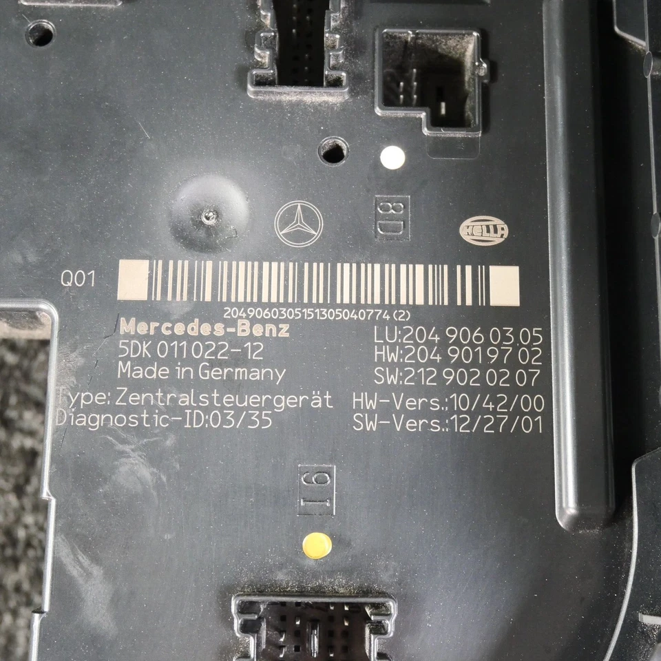 Módulo de activación de señal trasero Mercedes Benz C250 C300 SAM A2049060305 12 15 OEM Foto 3 de 4