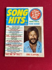 1975, Eric Clapton, "SONG HITS" Magazine (No Label) Scarce / Vintage