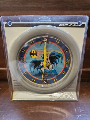 Batman Alarm Clock Le Clock Quartz Movement 1980 s Electro Optic Inc. Wall Clock