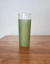Federal Glass Vintage Tom Collins Glass - Frosted Green - MCM Midcentury Modern