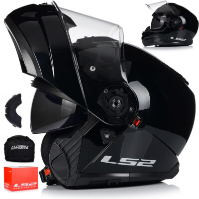 Motorradhelm Klapphelm | LS2 FF908 STROBE II | Helm Flip Up Rollerhelm XS-3XL