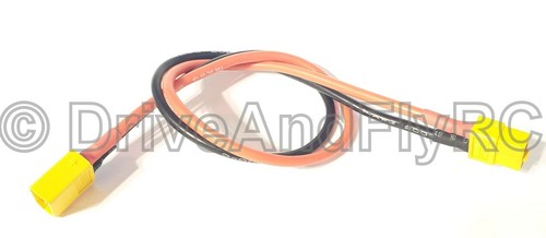 XT60 macho a XT60 hembra 30 cm largo 14awg XT-60 conector macho extensión hembra - Imagen 6 de 12