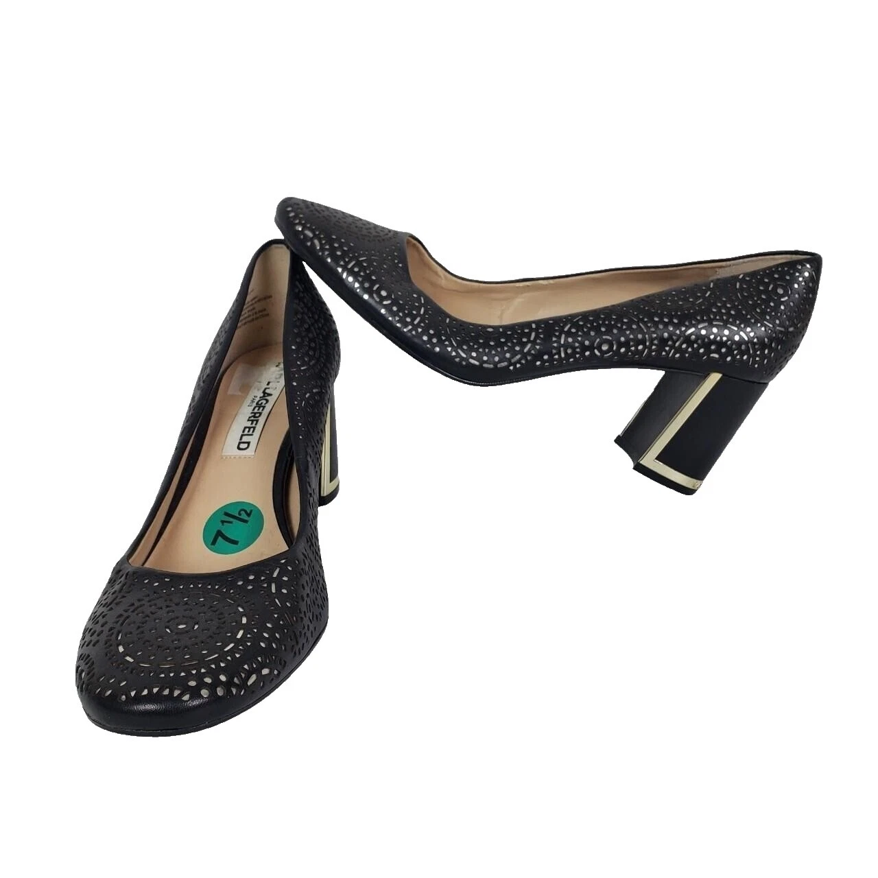 Sólido Mujer Karl Lagerfeld Parte superior de cuero