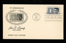 US FDC #1246 Zenith M-157 1964 Boston MA John F Kennedy JFK 1° cachet 