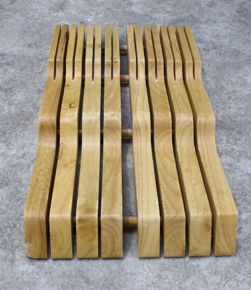 WUSTHOF In Drawer Knife Organizer Holder 14 Knife Slot Storage Wooden Block - Image 2 of 4