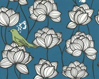 A.S. CréAtion Tapete Palila 36317-1 Blau, GrüN, Weiß Floral Vliestapete Vlies