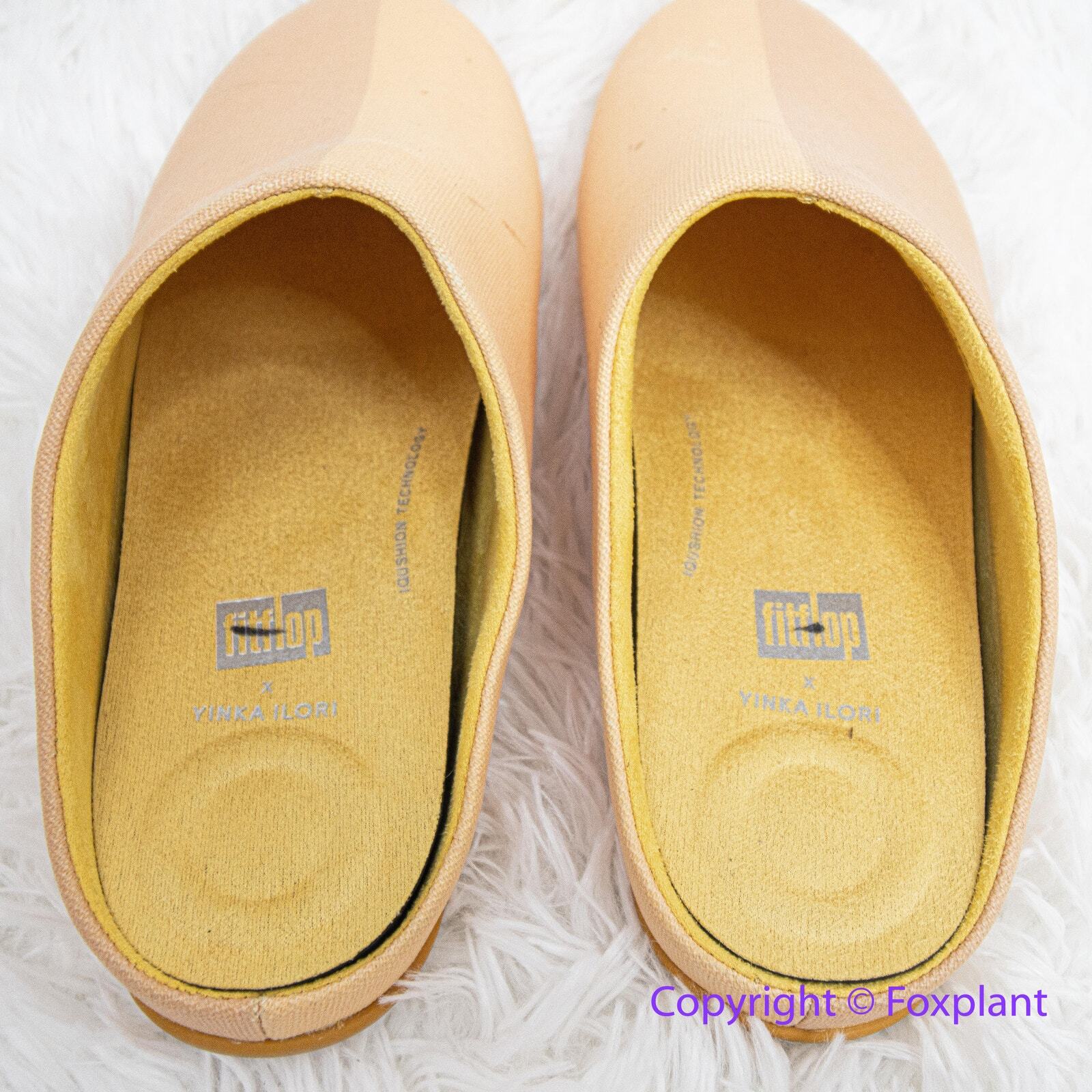 NEW Fitflop CHRISSIE X YINKA ILORI  Canvas Slippers, women size 9 image 2