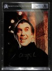 Christopher Lee Dracula Signed 8x10 Photo BAS Auto Grade 10 