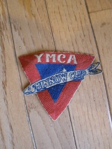 WWI era YMCA FLYING FISH MINNOW CLUB JACKET PATCH