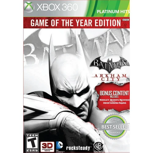 Batman Arkham Asylum Game of the Year (Xbox 360) Complete CIB Disc NM Tested!