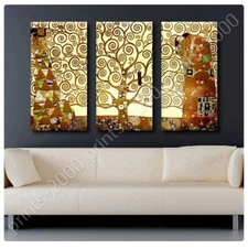 Tree Of Life by Gustav Klimt | Poster or Wall Sticker Decal | 3 Panels Wall art