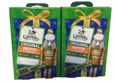 2 Pack Greenies Original Petite Dental Care Dog Treats, 6 oz. Pack 10 Treats 