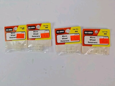 Lot of 4 Dubro Micro Wheel Retainer #868 New in package RC Airplane