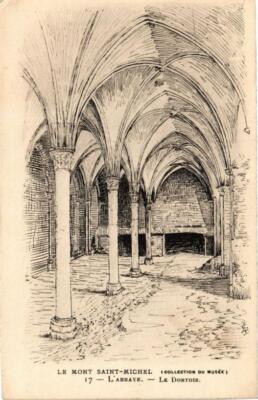 CPA Le Mont-St-MICHEL - L'Abbaye - Le Dortoir (209624)