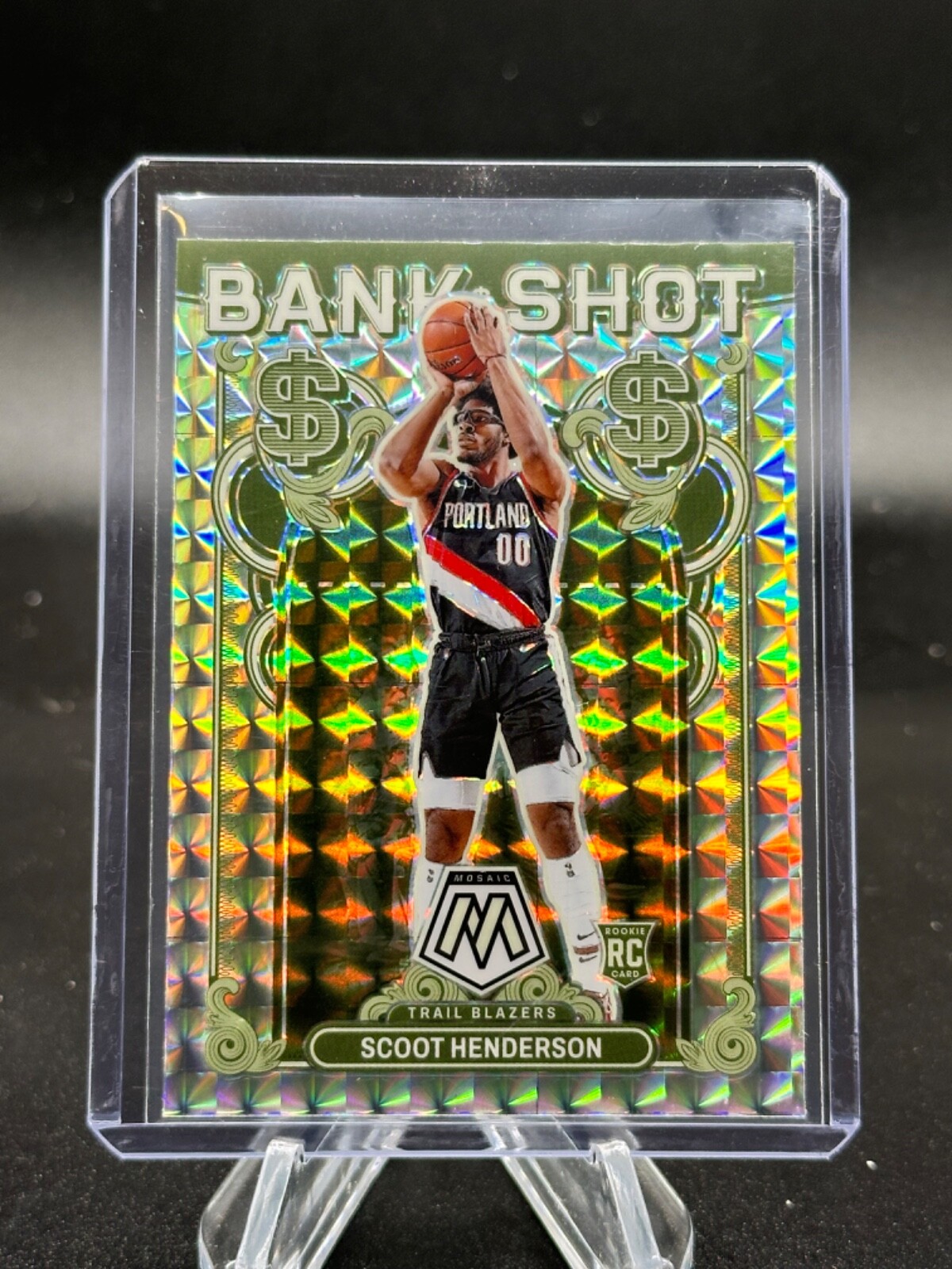 Mosaic Basketball 2023-24 Scoot Henderson Rookie Bank Shot Silver Prizm 18 RC
