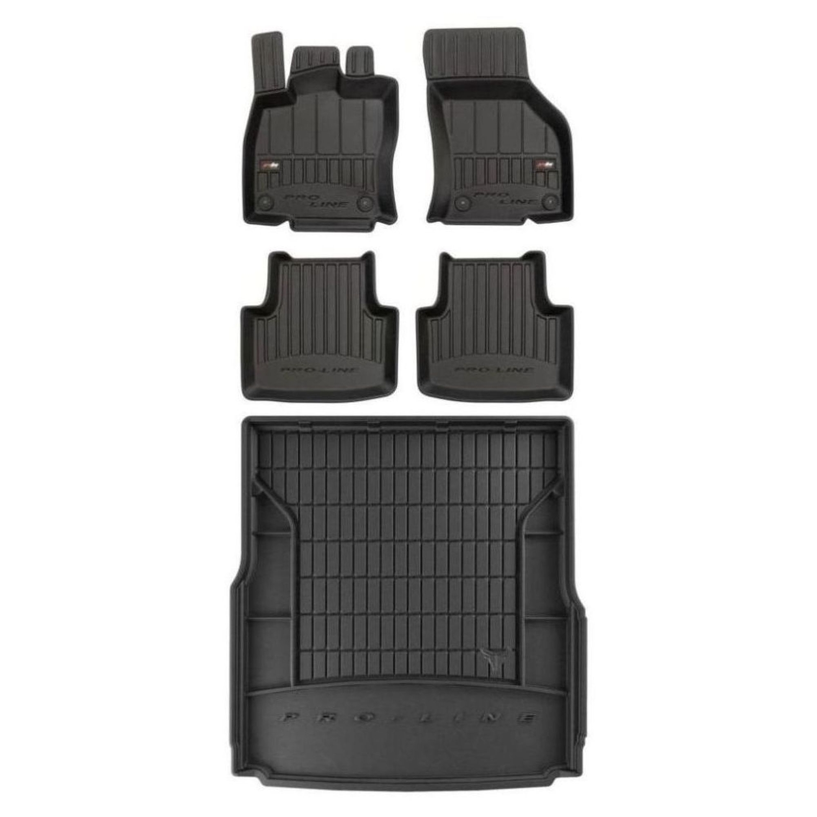 Tapis de sol Frogum pour Passat B8 anti-boue avec bac de coffre de protection