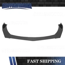 Glossy Black Front Bumper Lip Body Kit Splitter Spoiler Lip For Universal Car