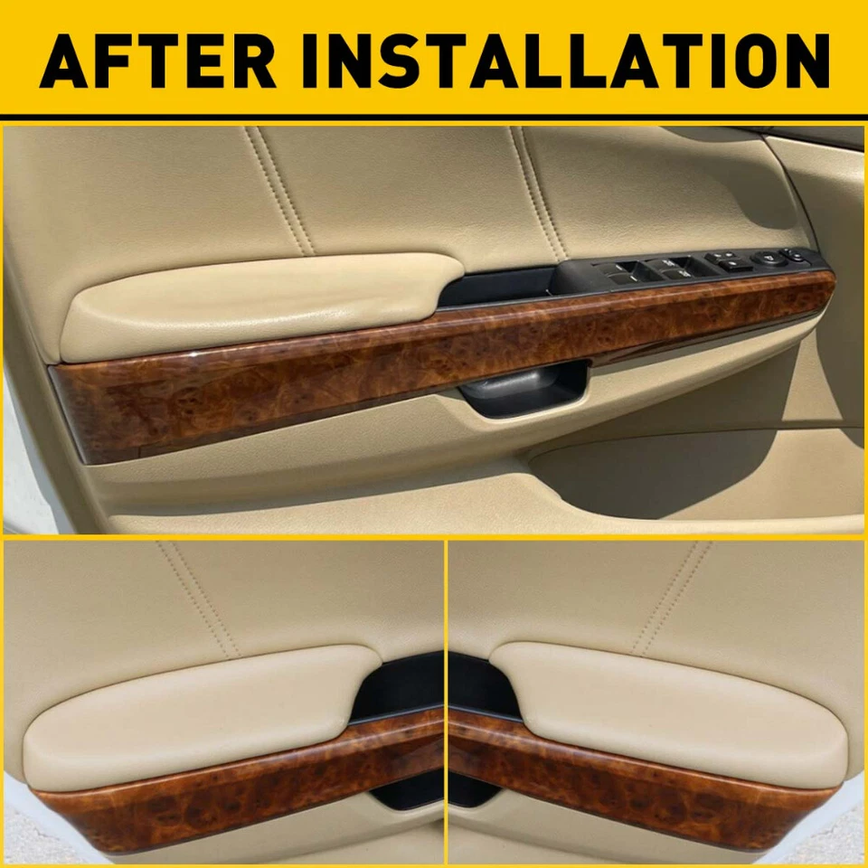 Apoyabrazos panel puerta delantera beige para Honda Accord Crosstour y placa base 2008-2014 Foto 3 de 4
