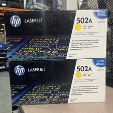 X2 HP LASERJET 502A YELLOW