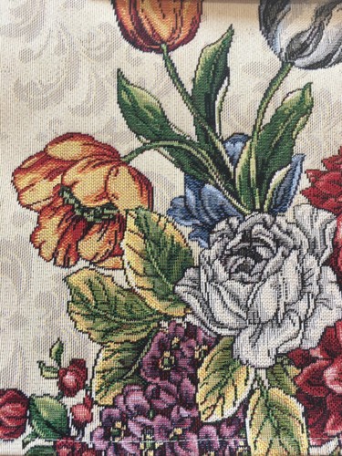 Emme Tapestry 4 Placemats GARDEN FLOWERS Jacquard Gobelin Style Easter Portugal - Picture 7 of 10