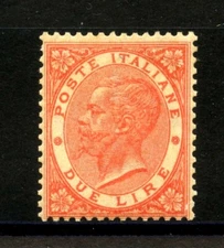 1865 - KINGDOM OF ITALY - LOT/37927 - 2 LIRE VERMILION - NEW