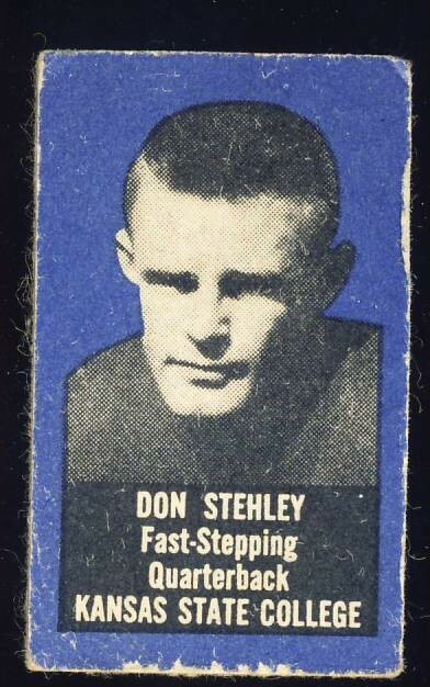 Don Stehley Football Cards 1950 Topps Felt Backs trading card — raw and PSA graded price guide