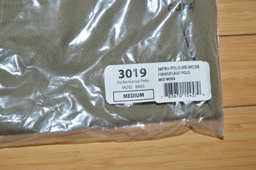 gary yamamoto bass short sleeve polo t-shirt fishouflage MOSS Medium camo senko - Picture 7 of 7