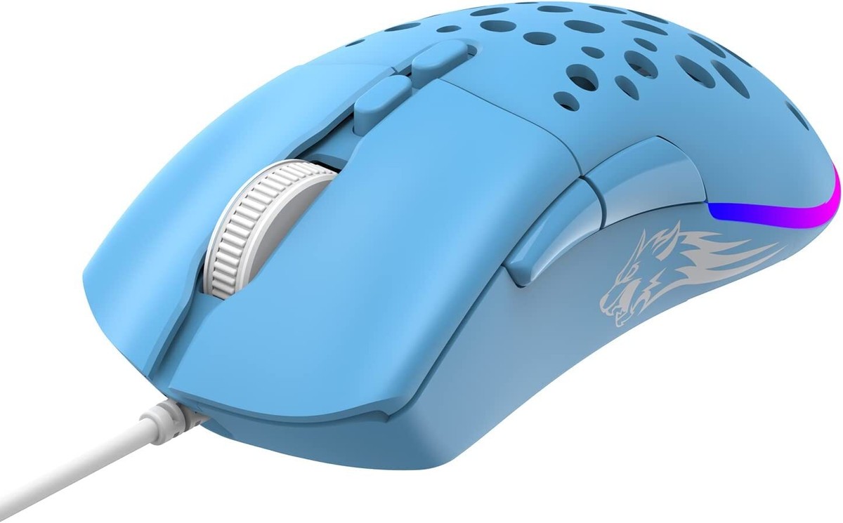 Wired Ultralight Gaming Mouse with Side Buttons RGB Backlit