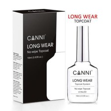 CANNI No Wipe Top Coat 18ml Long Wear Diamond Super Bright UV / LED Soak Off Gel